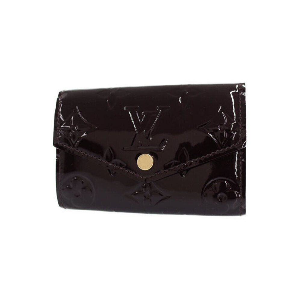 Louis Vuitton Monogram Vernis Patent Multicle Wallet Key Case Ring